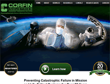 Tablet Screenshot of corfin.com
